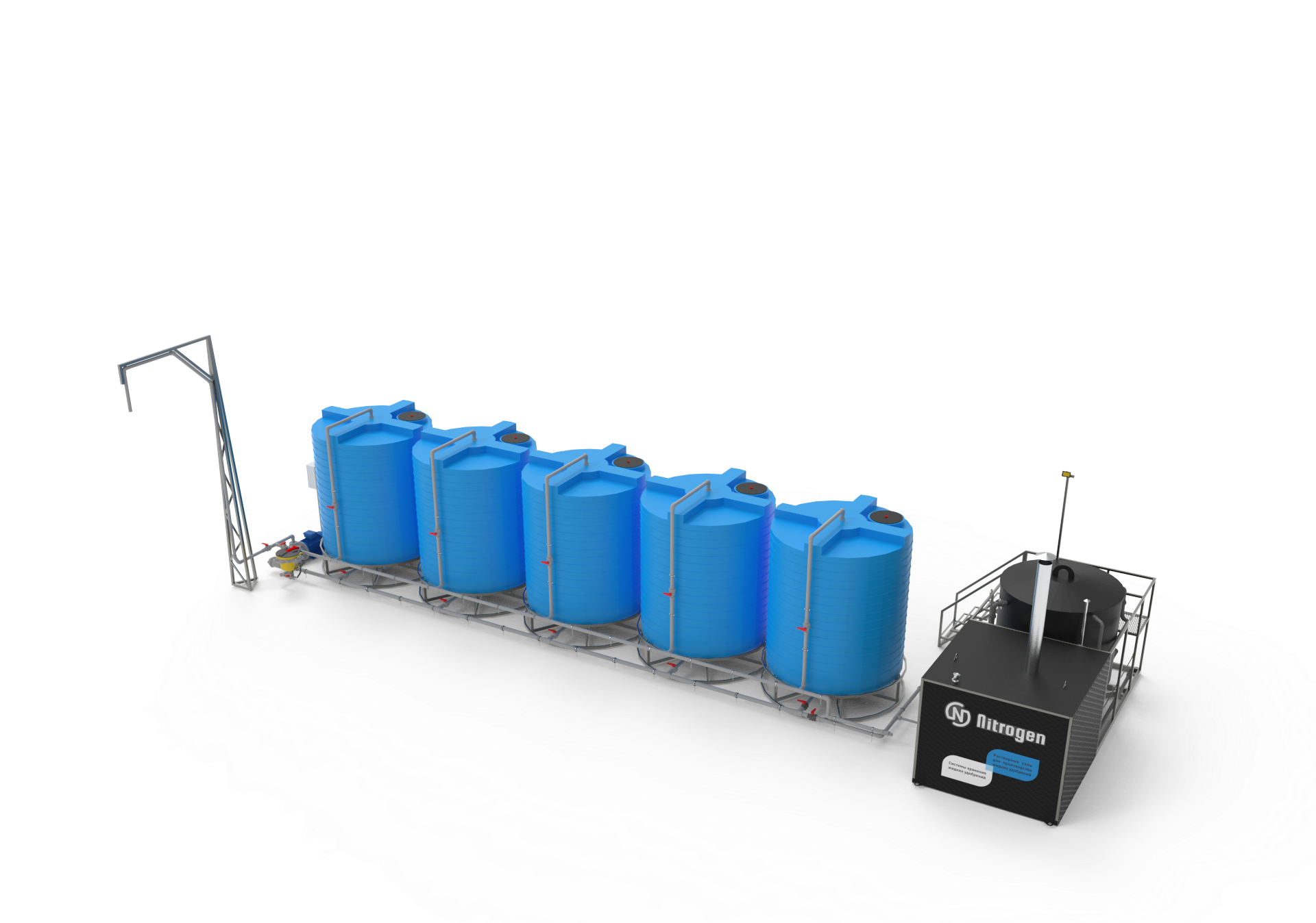 Система хранения 50 м3 и растворный узел «Raptor 1 АР» Nitrogen
